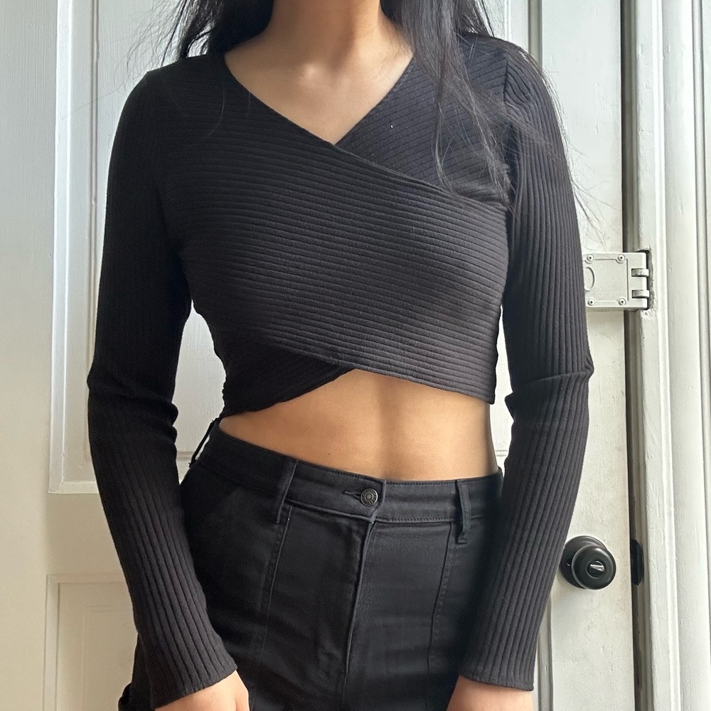 For Days wrap crop top